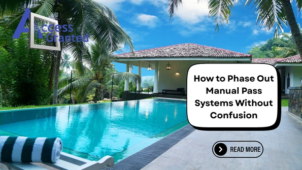 A Swimming Pool Facility Overlaid With The Blog Topic